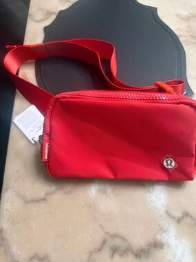 lululemon athletica Red Mini Crossbody Belt Bag